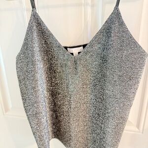 Leith silvery sparkle top